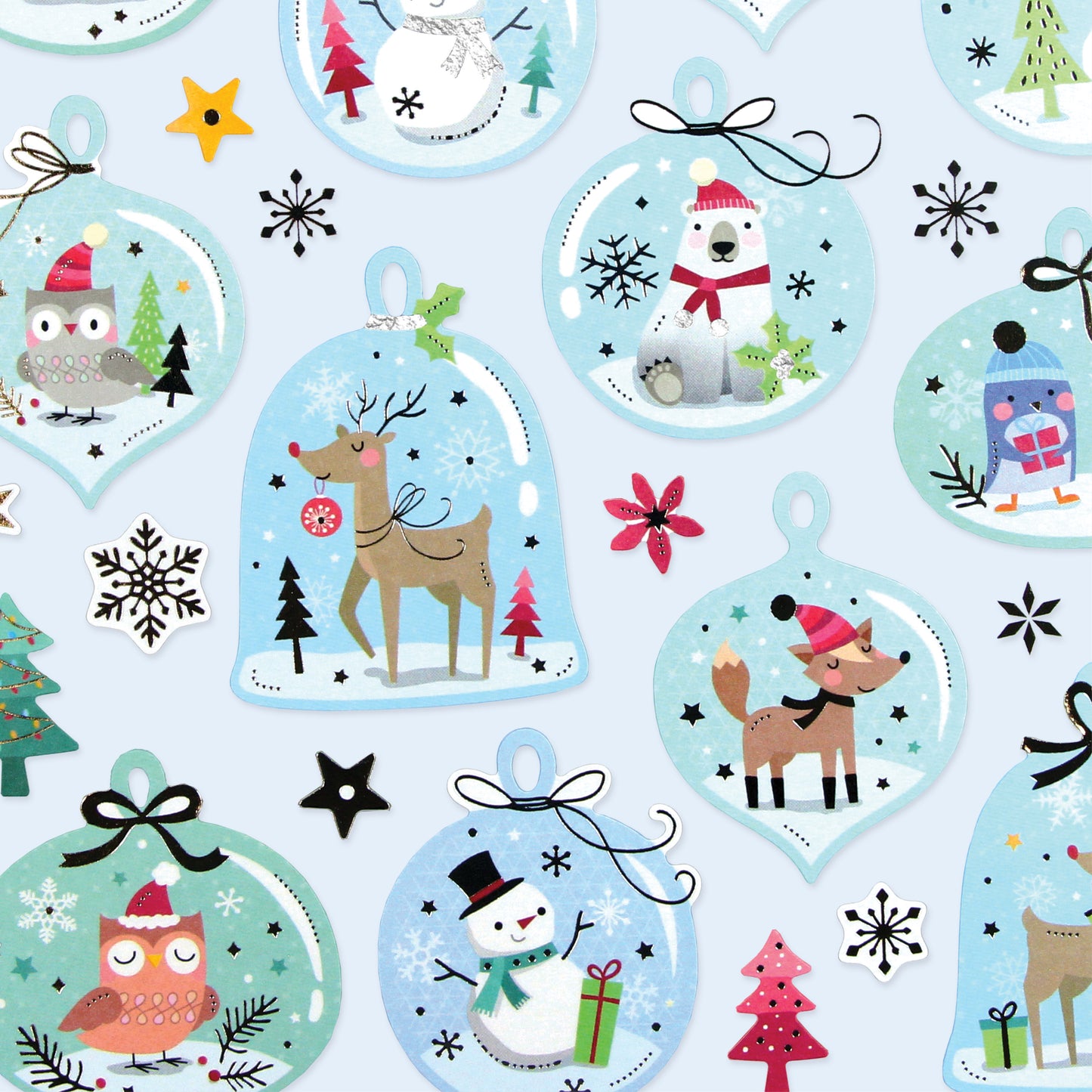 ANIMAUX EN BOULES DE NOËL