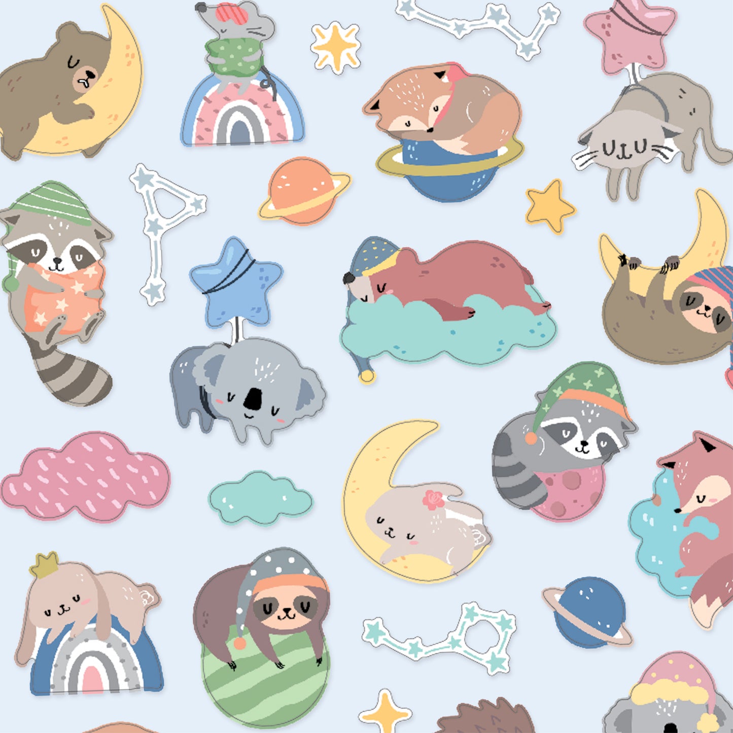 ANIMAUX AU REPOS SCINTILLANTS