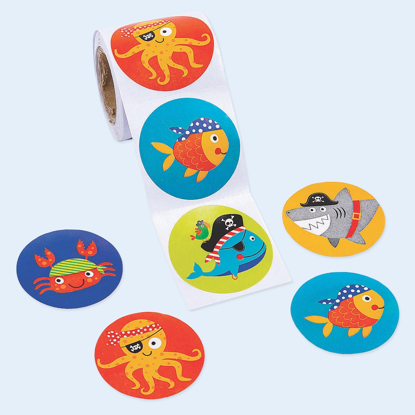 AUTOCOLLANTS ANIMAUX PIRATES