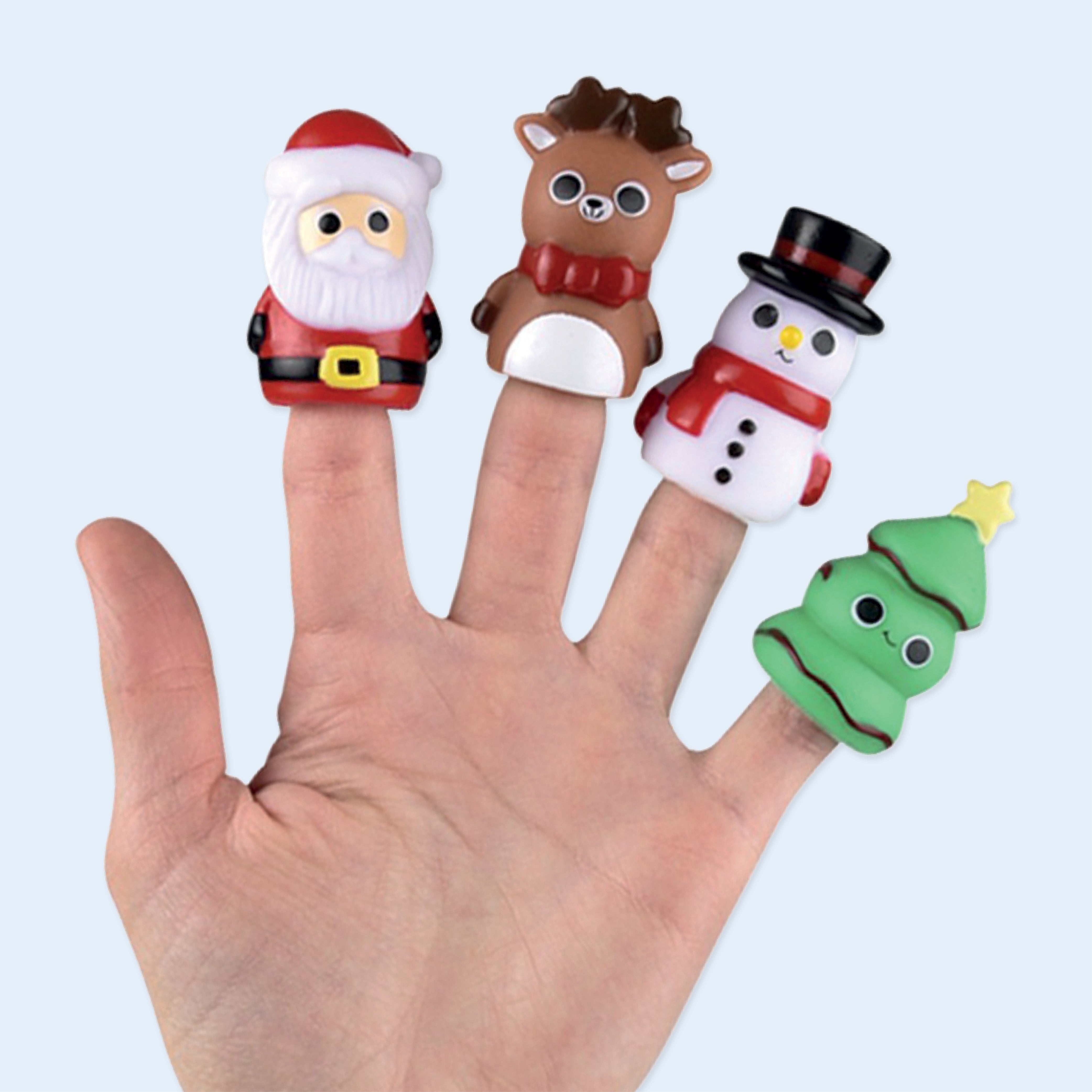 5pcs marionnettes à doigt de noël jouets père robot miniature 5pcs marionnettes à doigt de noël jouets père robot miniature