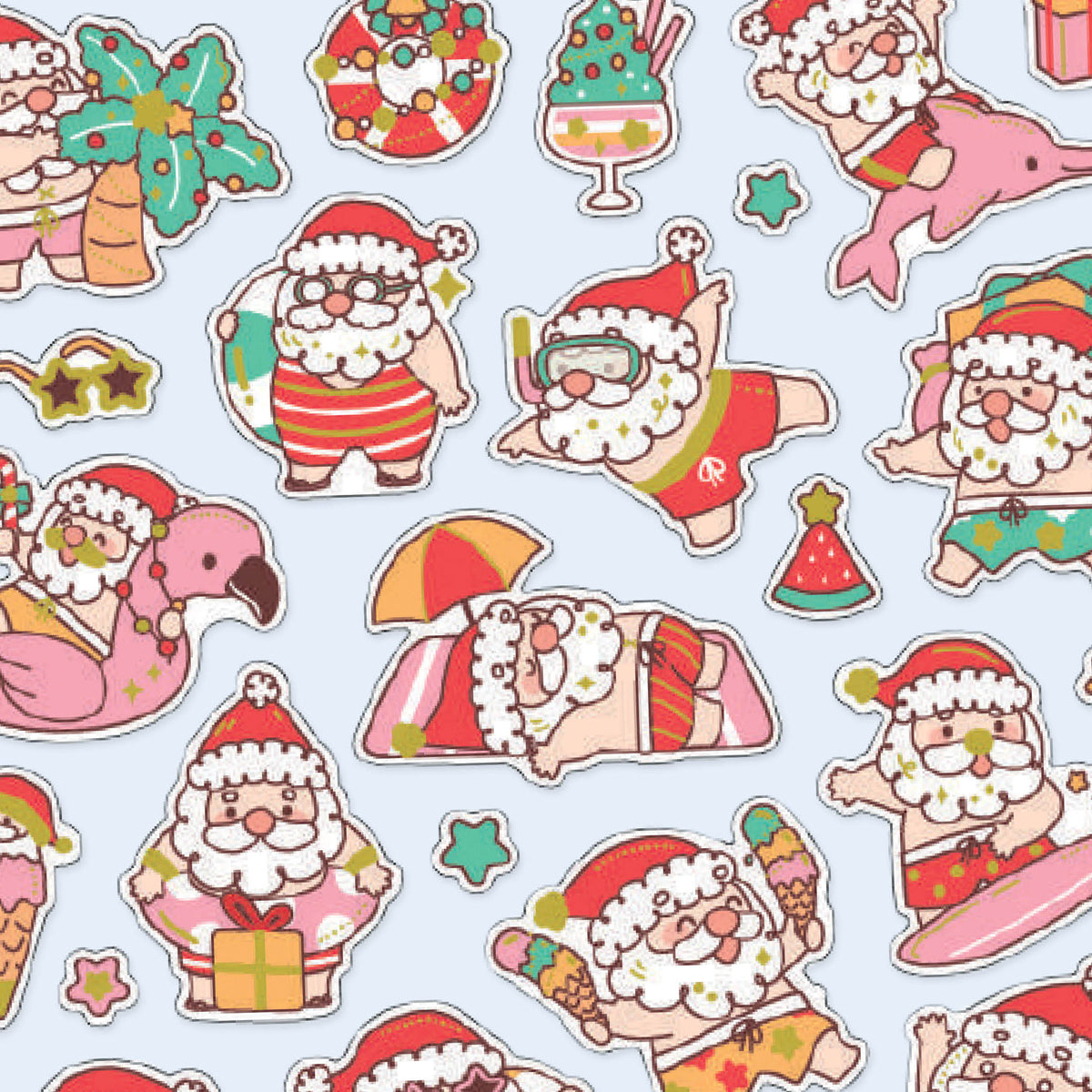 PÈRE NOËL À LA PLAGE