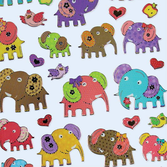 ÉLÉPHANTS MULTICOLORES