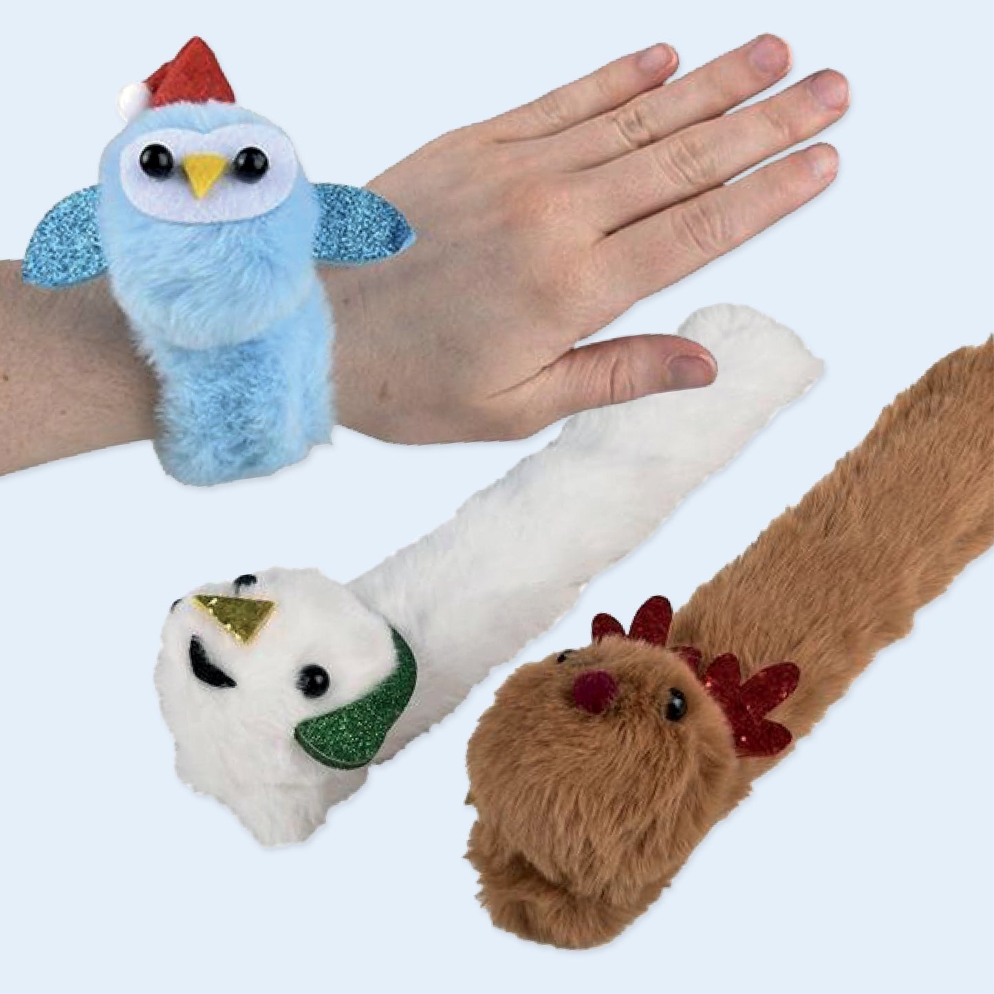 BRACELETS EN PELUCHE DE NOËL